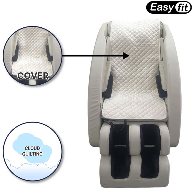 이지핏 안마의자커버 바디프랜드 코지마 제스파 브람스 호환 안마 의자 리폼 천갈이 시트 교체, 아이보리