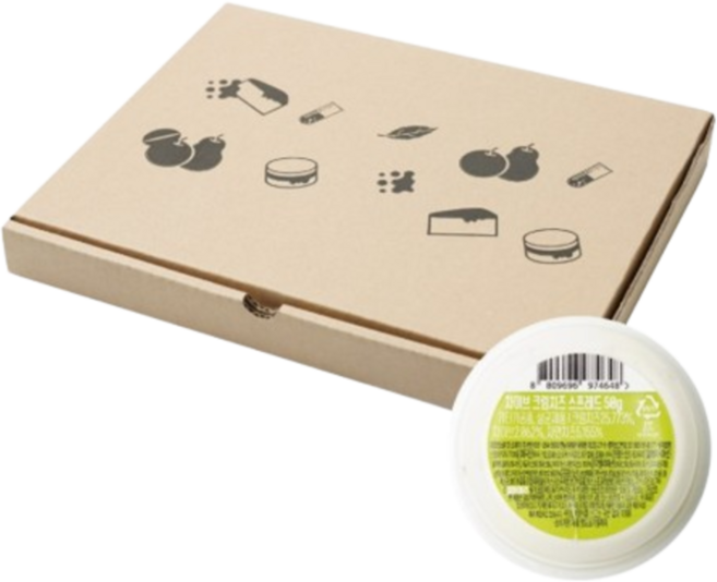 선인 차이브 크림치즈 포션 1박스 12개입, 12개, 50g