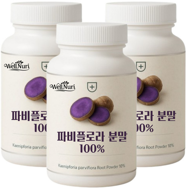 대용량 파비플로라 100% 식약청인증 웰누리, 3개, 50회분