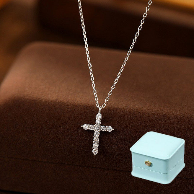 르떼르넬 JSNC005 Silver 십자가 크로스 여자 실버 목걸이 은목걸이