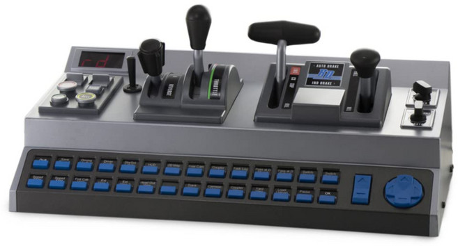 RailDriver 캡 컨트롤러 레일 기관차 트레인 제어 USB 데스크탑 연결, Dark Gray, 1개