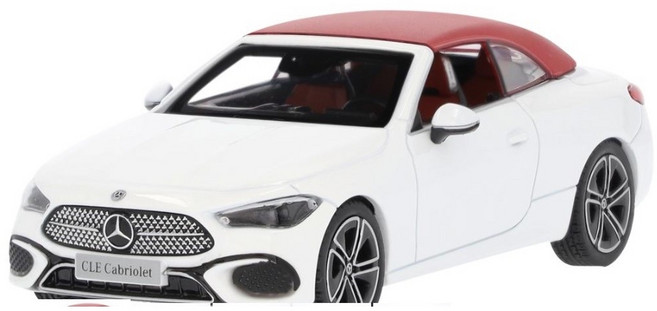 벤츠 오리지널 1:43 CLE 카브리올레 A236 자동차모형 다이캐스트 피규어, 1개, 알파인 그레이 B66960652