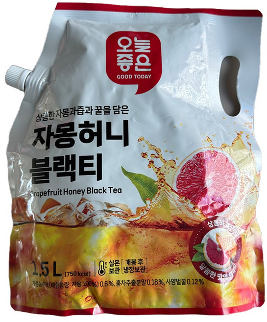 Only Price 자몽허니블랙티 (1.5L), 1.5L, 2개