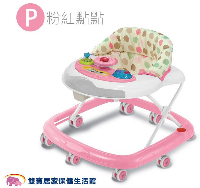 多功能音樂學步車 靜音輪 螃蟹車 嬰兒助步車, 紅色, 1個