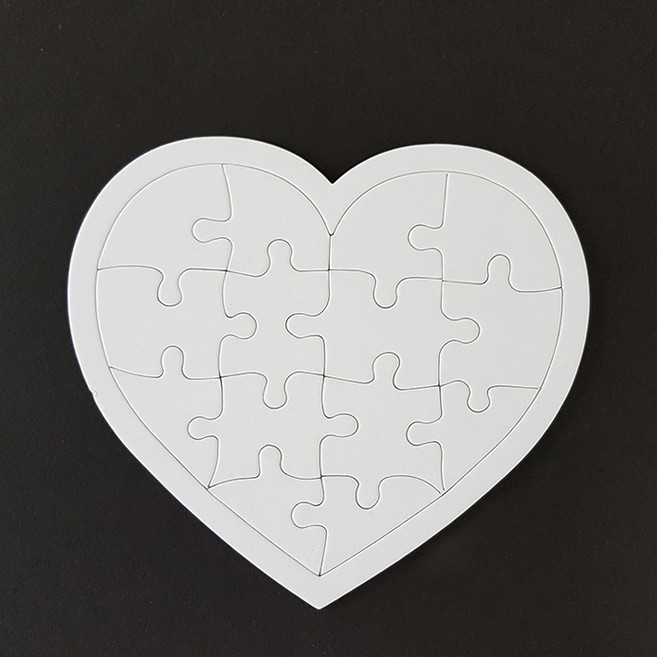종이퍼즐 퍼즐놀이 조각퍼즐 꾸미기, 10개, 하트14피스