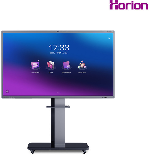 호리온 전자칠판 M6Apro (일반스탠드) 65 75 86인치 AI 전자칠판 스마트교실 스마트오피스 온라인수업 화상회의 방문설치 포함, 이동형 스탠드