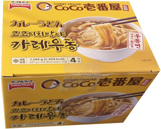 테이블마크 코코이찌방야카레우동 347G X 4 TABLEMARK CURRY UDON