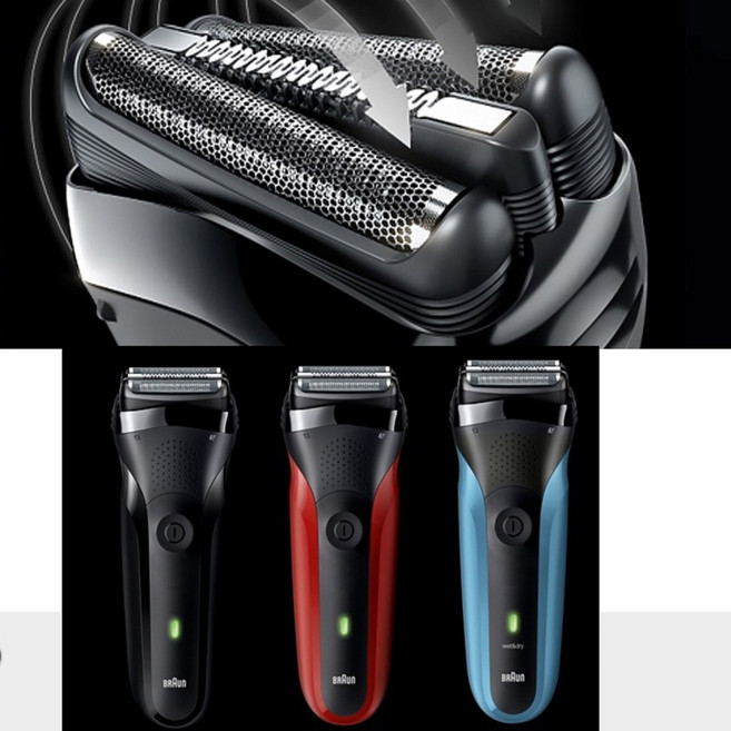 브라운 방수면도기/굴곡면도 고속충전/장시간사용-T1