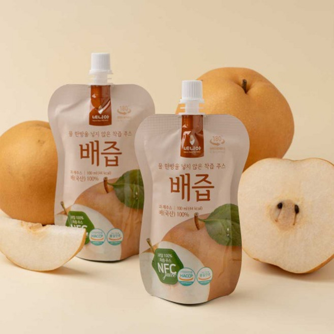 네니아 배즙, 100ml, 50개, 50개
