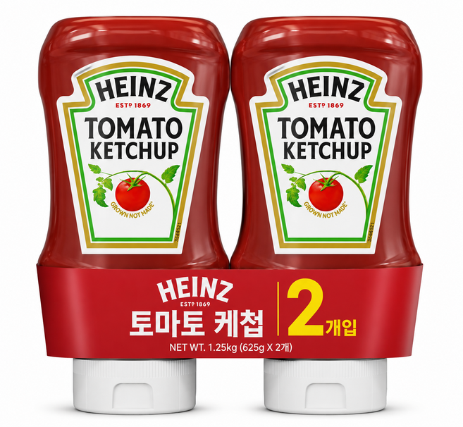 굿픽샵 코스트코 하인즈 토마토 케첩 대용량 업소용 가정용 케찹 세트+유럽수입캔디증정, 2개, 460g