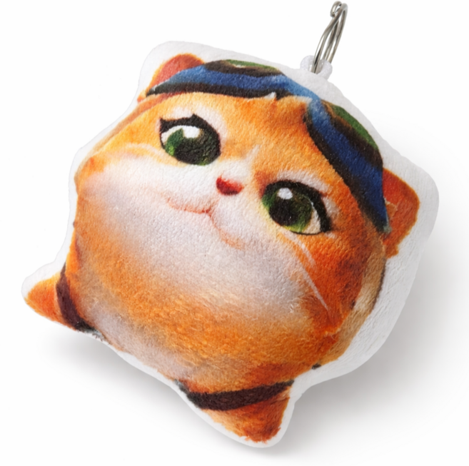 오버워치 제트팩 캣 고양이 사운드 인형 키링 캐릭터 굿즈, 단일, 1개