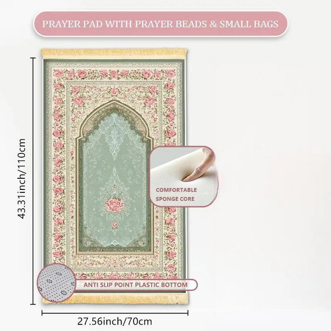 무슬림 기도 매트 남녀 모두에게 적합하며 영적 공간에, 1. J-FLR-1