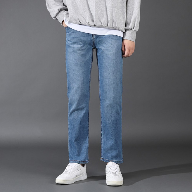 후앙스 허리 속밴딩 스트레이트 스판 일자 데님 청바지 팬츠 GZCP-5150