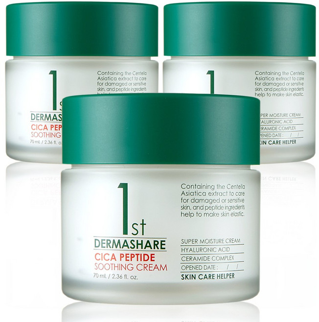 더마쉐어 시카 펩타이드 수딩 크림 70ml, 3개