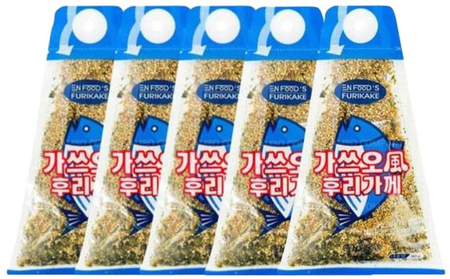 [XBGLK7ON47]가쓰오풍후리가께 가쓰오부시맛후리가께 5개