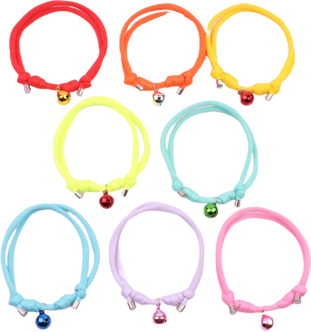 하니펫 반려동물 예쁜 얀 방울 목걸이, 1개, 하늘