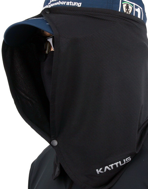 KATTUS 썬쉐이드 쿨링 햇빛가리개 선가드 선쉐이드 모자그늘막 KC인증, 블랙, 1개