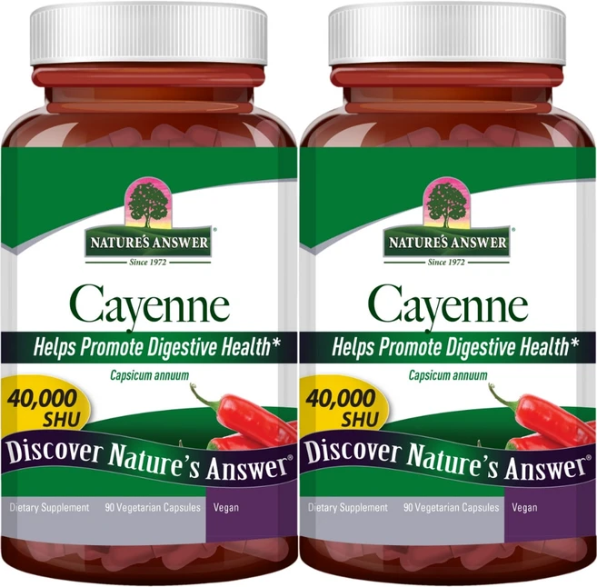 네이처스앤서 카이엔 고추 40000 SHU, 90정, 2팩, 90정 - 쿠팡