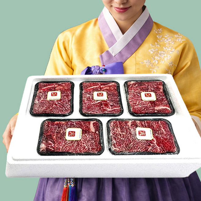 소갈비찜 명절선물세트 1등급 횡성축협한우 포찜갈비 5팩 4kg, 800g, 1