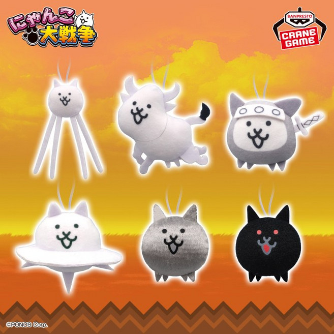 냥코 대전쟁 반프레스토 봉제인형 vol2 봉제인형 컬렉션 6종 선택가능, 2번, 일반국제배송(7~8일소요예정)