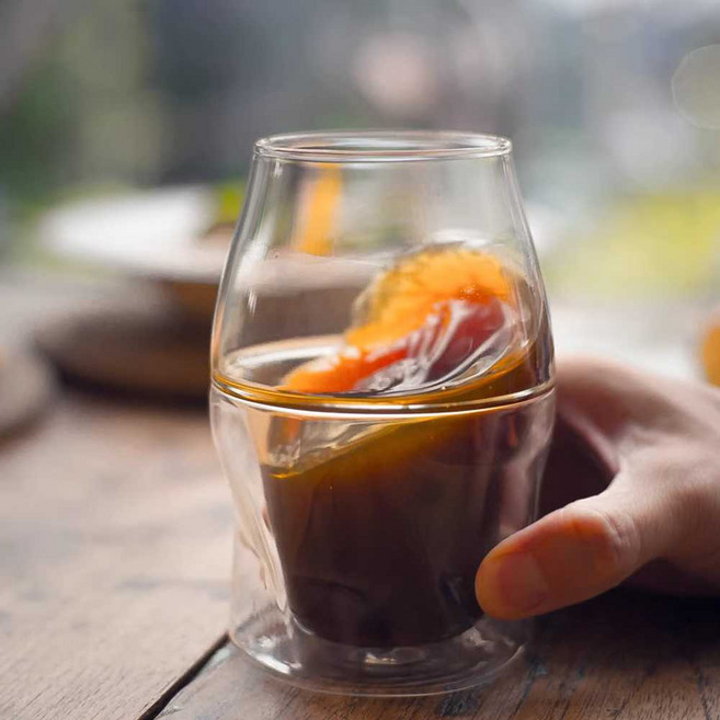 더블레이어 커피컵 이중층 커피잔 에스프레소 세트 커피 테이스팅컵, 1개, 2. 커피 테이스팅컵(비다 415ml 2호)