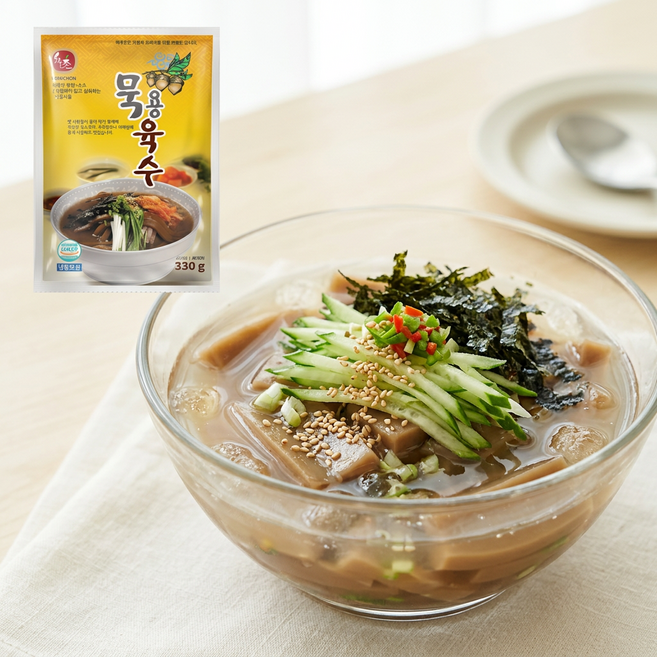 묵용육수 330g 10팩 (냉동육수 묵밥 육수 목사발 냉국 육수 간편식), 10개