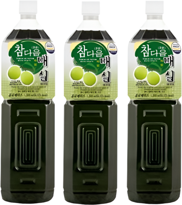파낙스 참다음 매실원액, 3개, 1.5L