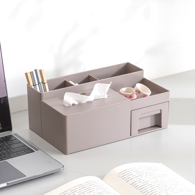 담이즈 데스크 멀티 수납 테이블 정리함, 1개, 그레이