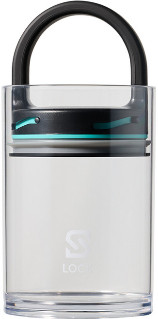 에스락 트라이탄 3초 원터치 진공밀폐용기 800ml 원두 커피 소분 보관 시리얼 반려동물 사료통, 블랙민트, 1개