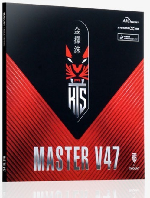 티마운트 티코어 마스터 V47 러버 마스터 V49 탁구러버, 에이스1 흑맥, 1개