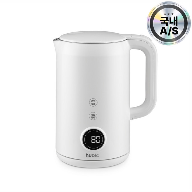 휴빅 대용량 올스테인리스 전기포트 화이트 1.7L, HB-1500W