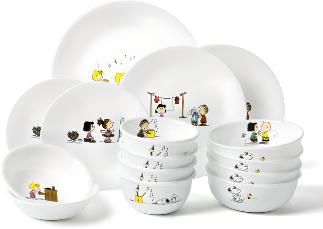 코렐 더홈 4인 코리안 홈식기세트 15p, 스누피, 6종, 1세트