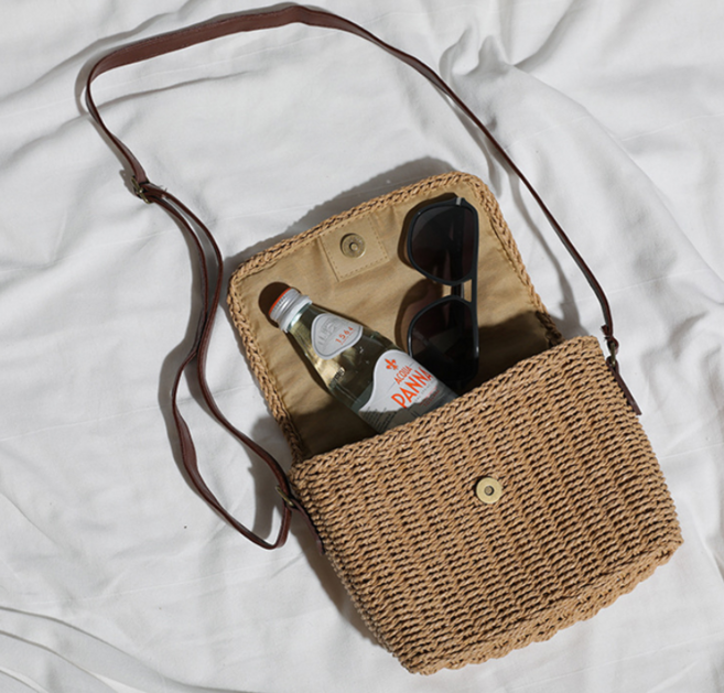 밀짚 가방 크로스백 여름 여행 휴양지 바캉스