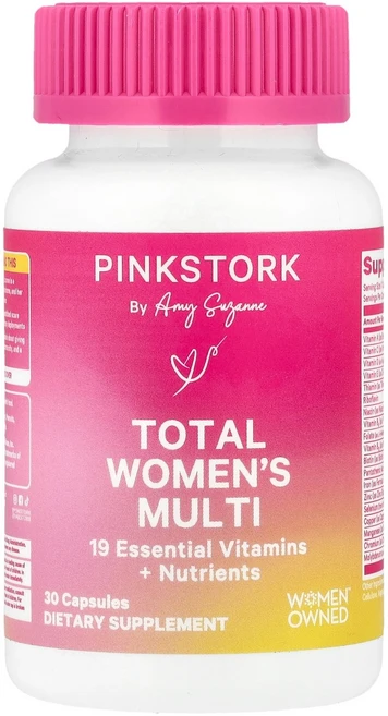 Pink Stork Total Women's Multi 30 Capsules, Pink Stork, 토탈 우먼스 멀티, 캡슐 30정, 1개, 30정 - 쿠팡