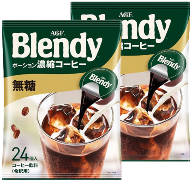 아지노모토 포션커피 깔끔한 블랙 24P 432g x 2개, 24개입, 18g