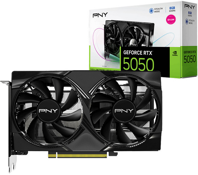 PNY 지포스 RTX 5050 D6 8GB Dual Fan STCOM 그래픽카드