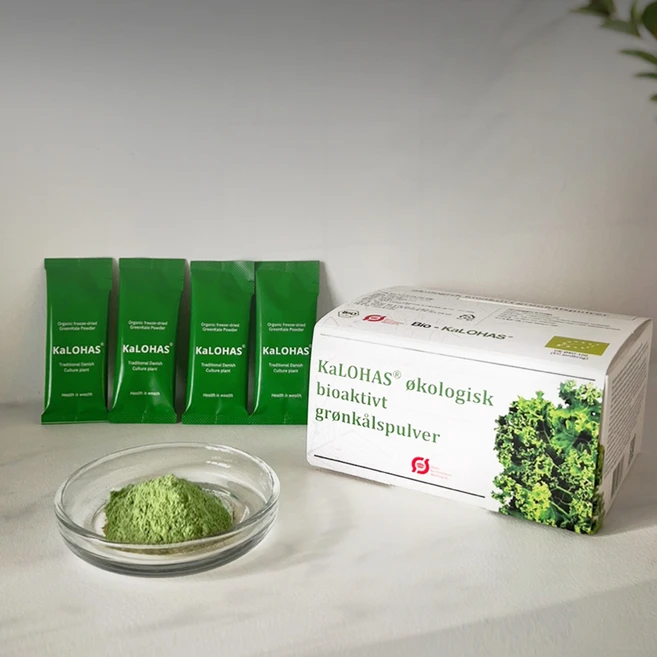[정식수입] 칼로하스 덴마크 유기농 그린케일분말, 25개, 2g - 쿠팡