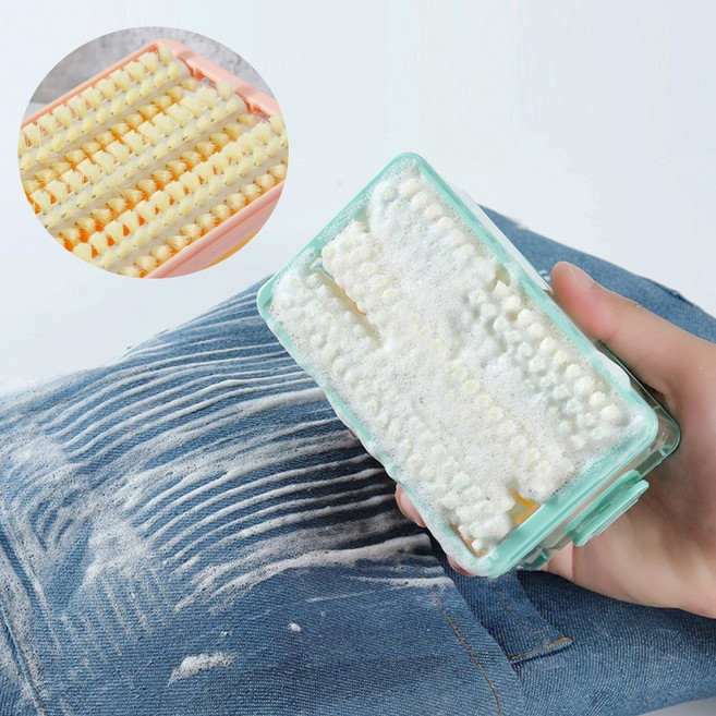 손 세탁 솔 거품 롤러 비누 케이스 [디스펜서 빨래 비누통 손세탁 롤링 거품기 물빠짐 홀더 애벌 세탁], 1개, 화이트