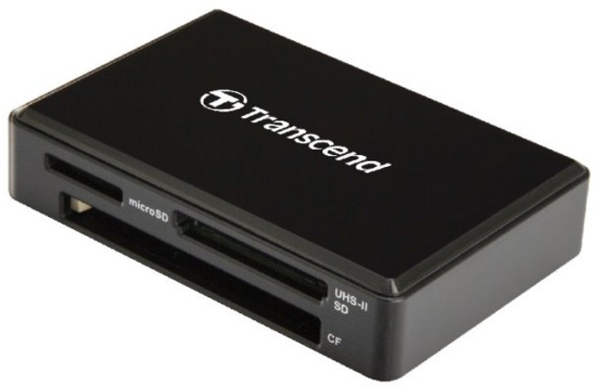 트랜센드 USB 3.0 멀티 카드 리더기 TS-RDF9K, 블랙, 1개