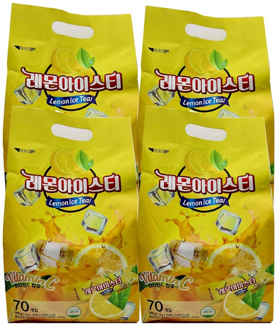 이데이 레몬아이스티 에이드 분말, 14g, 70개입, 4개