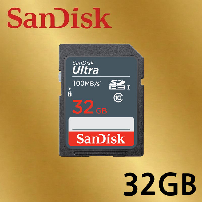 샌디스크 울트라 Class10 SDUNR SD 메모리카드, 1개, 32GB