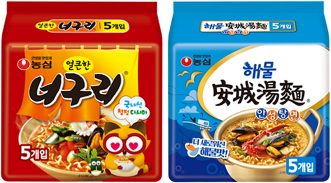농심 해물 안성탕면112g(5입)x1개+농심 얼큰한 너무리(5입)x1개/무료배송, 2개