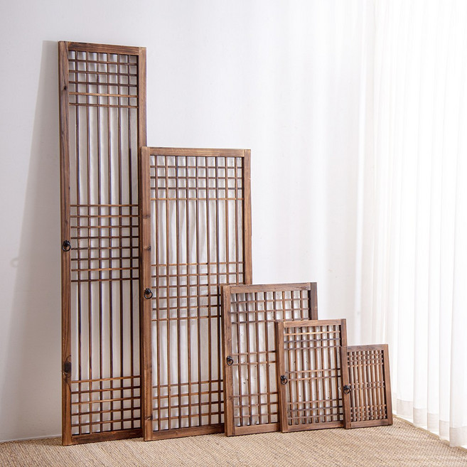 [데코봉봉] 한짝 고전 창문 1P 직접 붙이는 창호지 문고리 한국 옛날, 색상