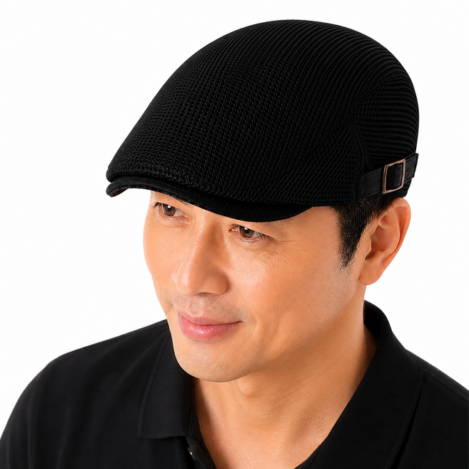 스윕스 중년 남성 여름 메쉬 베레모 헌팅캡