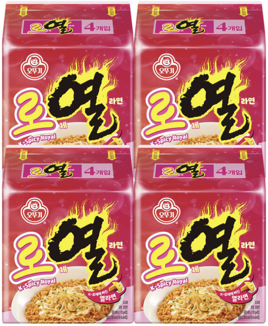 오뚜기 로열라면 120g 4입 x 4개, 16개