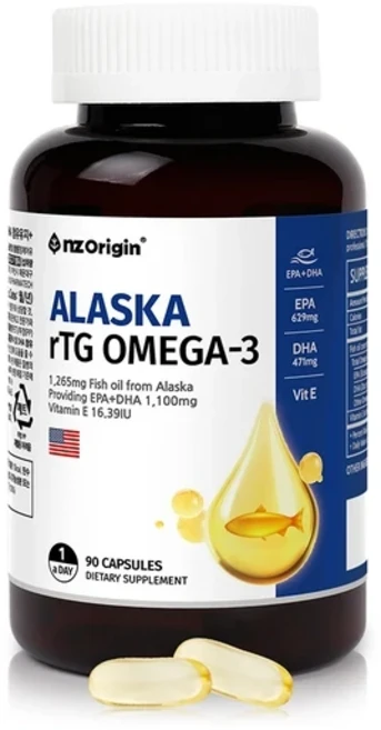 엔젯오리진 알래스카 알티지 오메가3 1216mg x 90캡슐, 90정, 1개