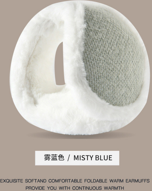 《小日子家居館》冬季保暖耳套 馬卡龍色毛絨雪尼爾後戴式折疊耳罩 男女耳捂耳暖