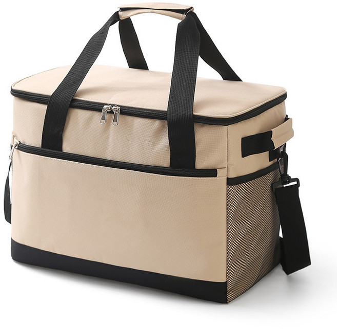 와이피 캠핑 보냉백 대용량 쿨러백 보냉가방 아이스가방, 베이지, 18L