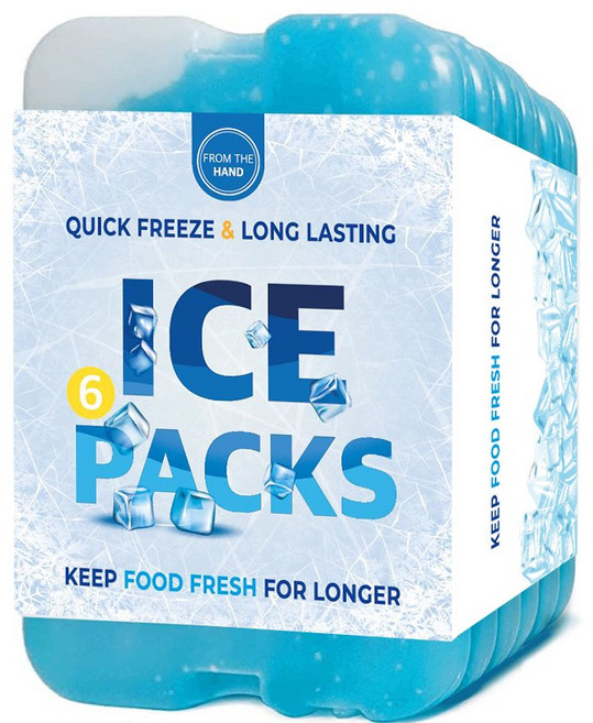 프롬더핸드 하드케이스 아이스팩 200ml, 6팩, 1개