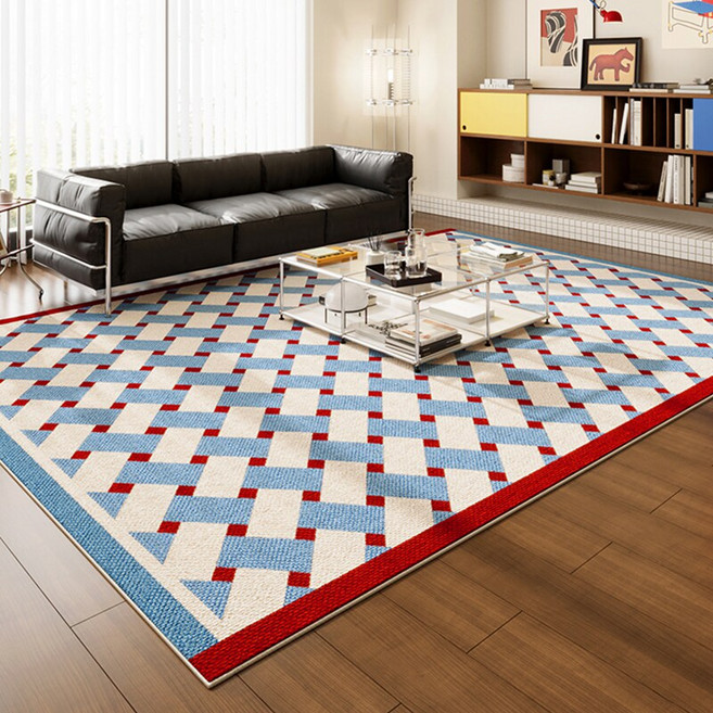 마술사 물세탁 기하 패턴 러그 침대옆 침실 카펫 거실 카페트